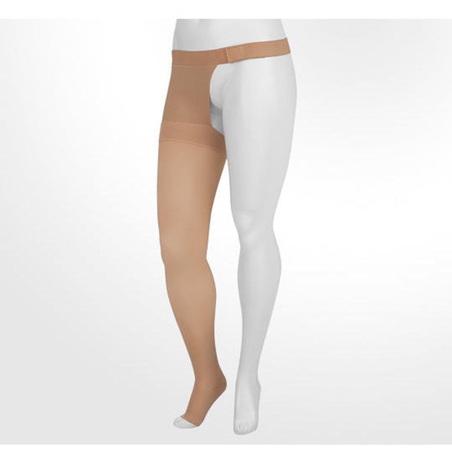 Chaps Juzo | Juzo Soft Thigh High 30-40 Mmhg W/ Hip Attachment, Open Toe