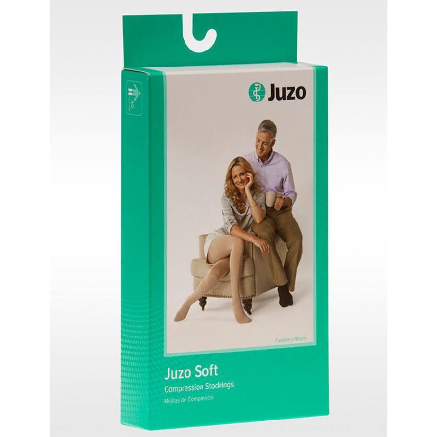 Chaps Juzo | Juzo Soft Thigh High 30-40 Mmhg W/ Hip Attachment, Open Toe