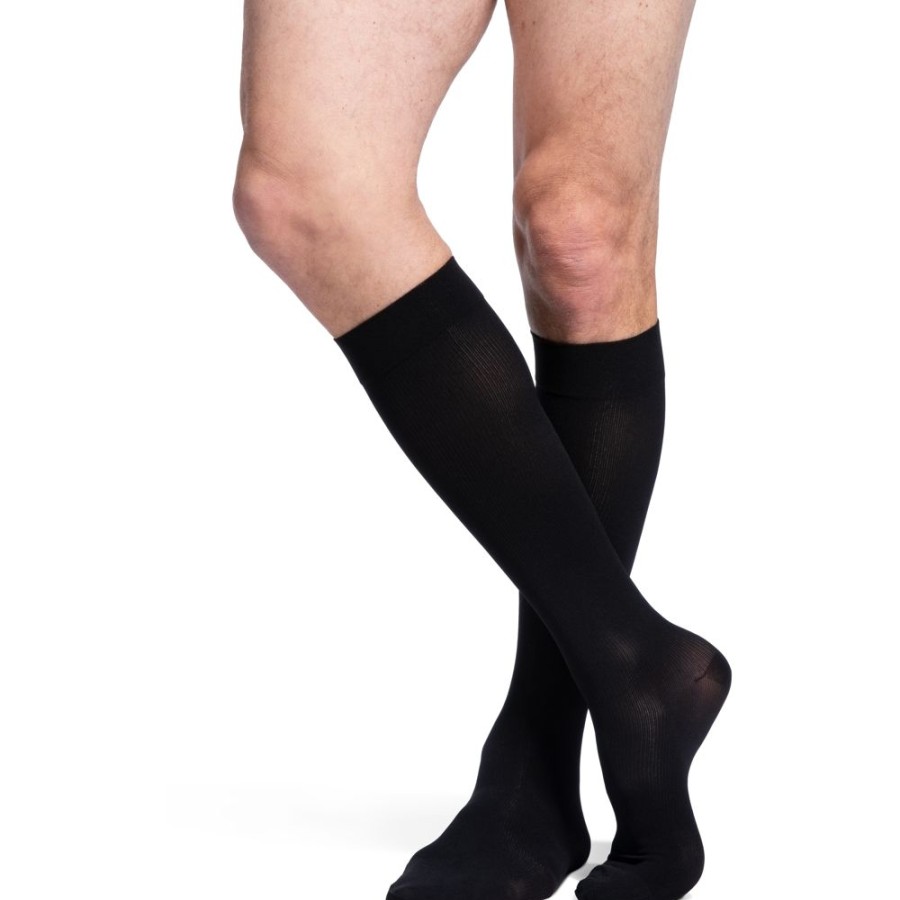 Men Sigvaris | Sigvaris Opaque Men'S Knee High 20-30 Mmhg