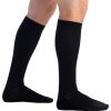 Men EvoNation | Evonation Men'S Copper Sole 20-30 Mmhg Knee High Black