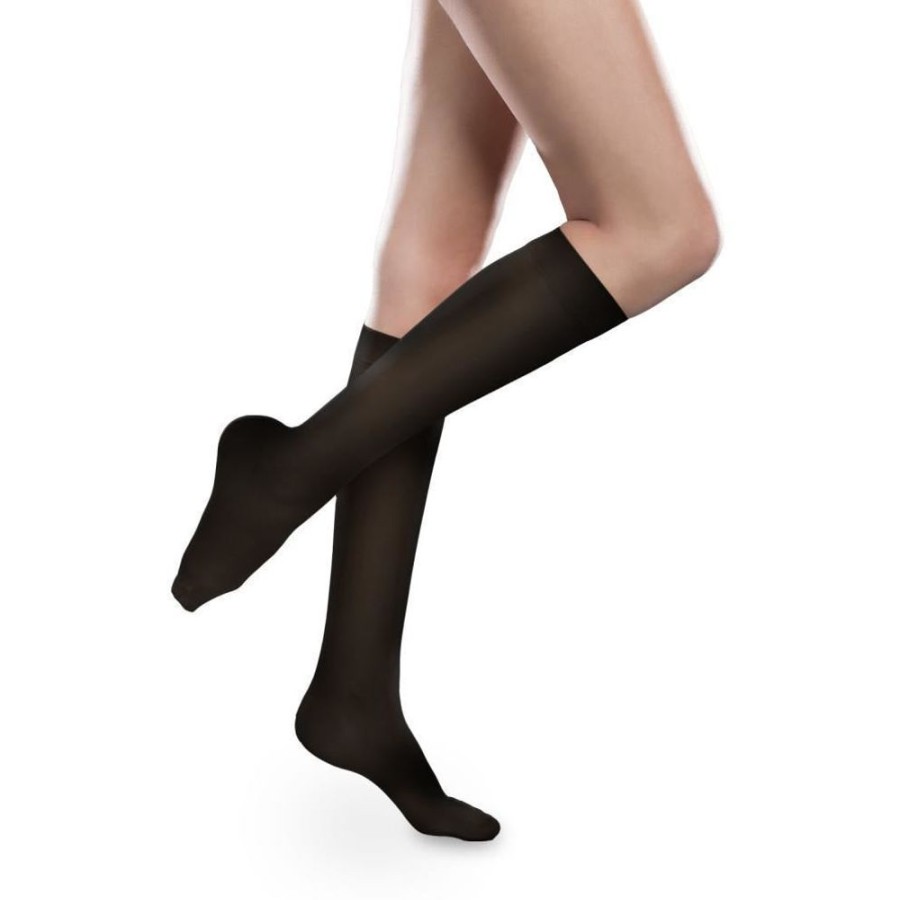 Travel Socks & Stockings Therafirm | Therafirm® Sheer Ease Women'S Knee High 15-20 Mmhg