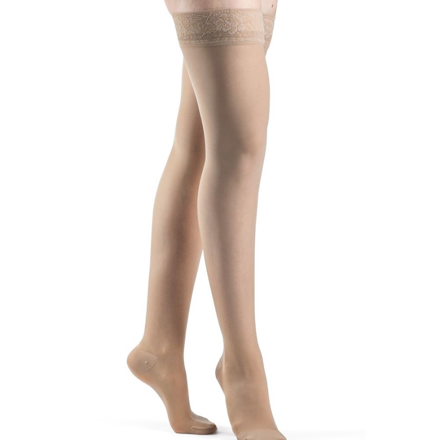 Wide & Full Calf Sigvaris | Sigvaris Sheer Women'S Thigh High 20-30 Mmhg