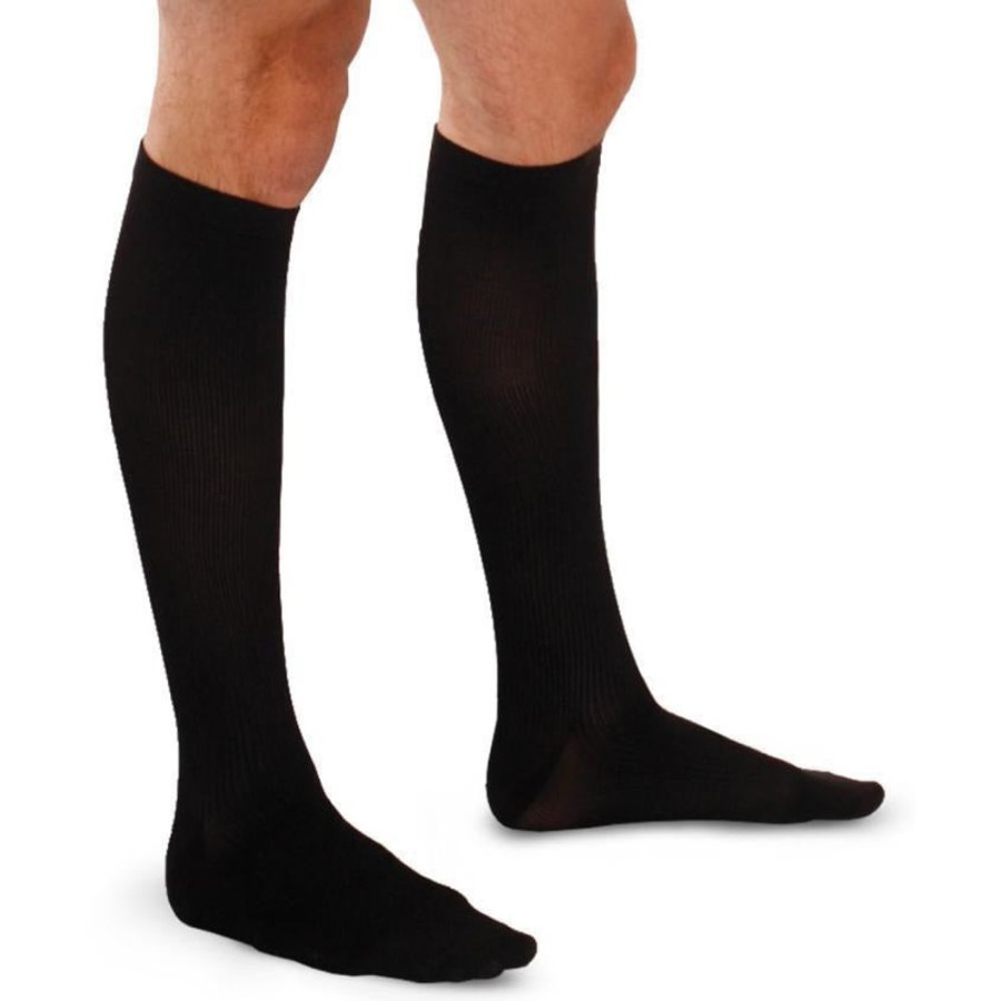 Men Therafirm | Therafirmlight® Men'S Knee High 10-15 Mmhg Black