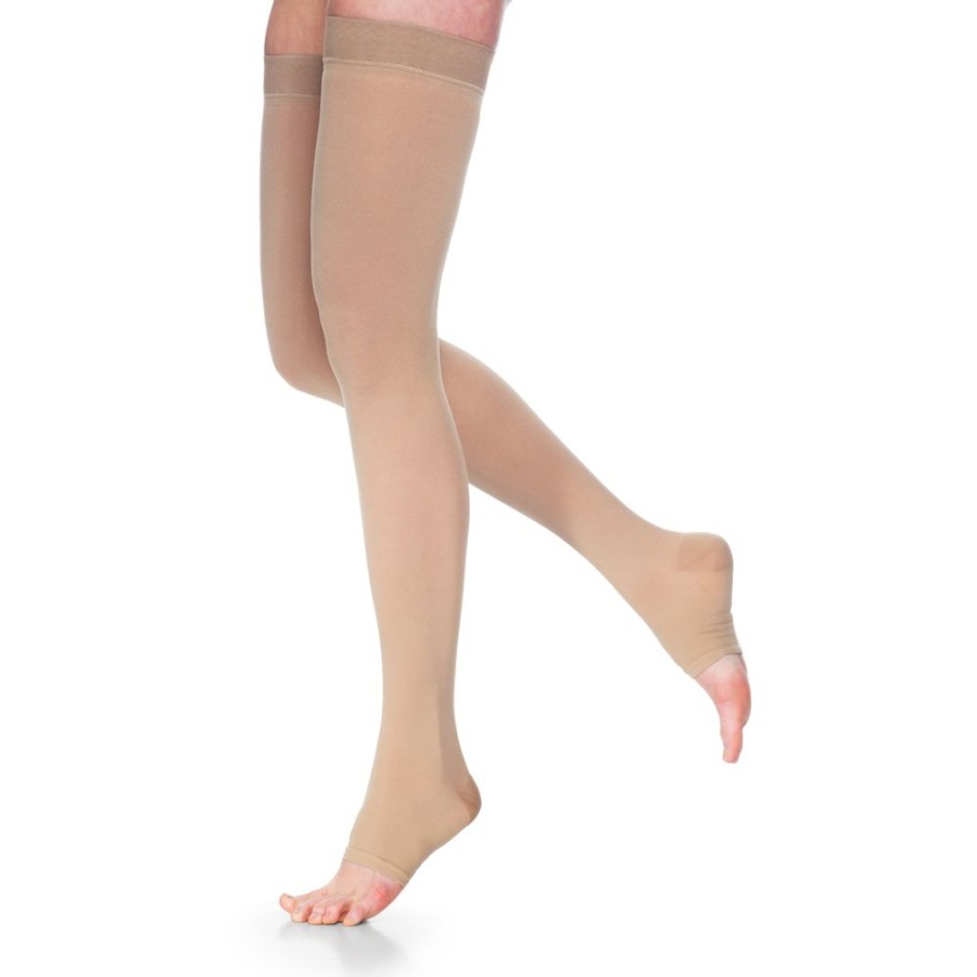 Men Sigvaris | Dynaven Opaque Thigh High 20-30 Mmhg, Open Toe