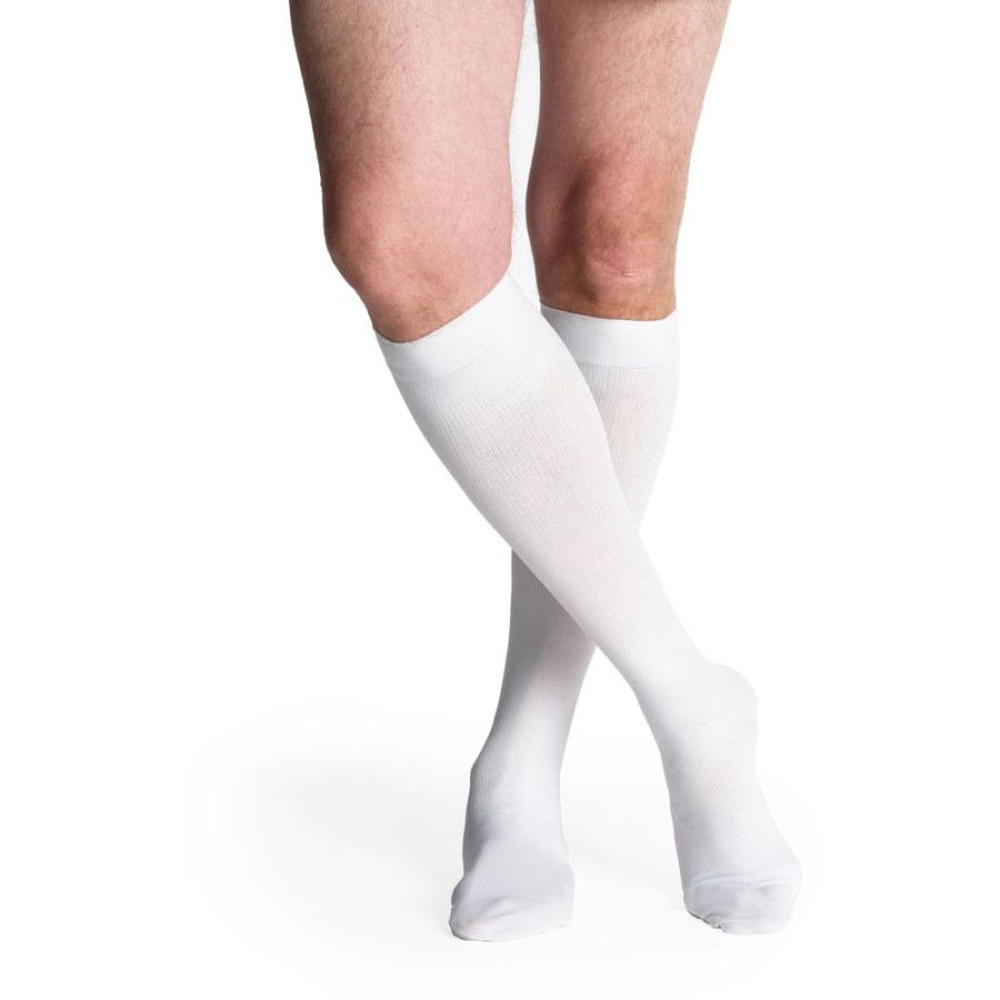 Men Sigvaris | Sigvaris Cotton Men'S Knee High 20-30 Mmhg