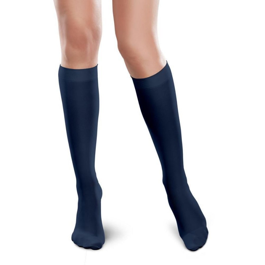 Travel Socks & Stockings Therafirm | Therafirm® Ease Microfiber Women'S Knee High 15-20 Mmhg