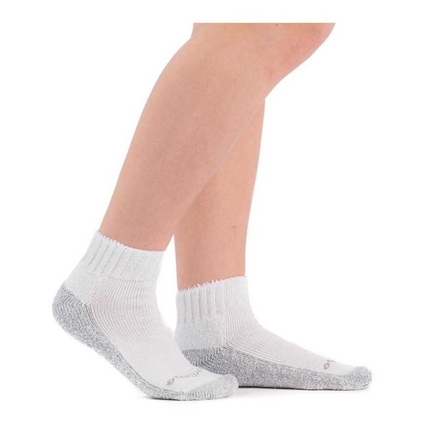 Wide & Full Calf Doc Ortho | Doc Ortho Casual Comfort Antimicrobial Diabetic 1/4 Crew Socks