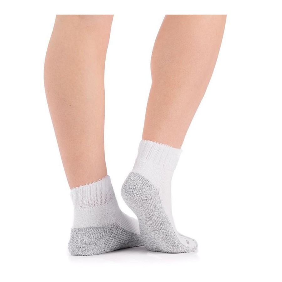 Wide & Full Calf Doc Ortho | Doc Ortho Casual Comfort Antimicrobial Diabetic 1/4 Crew Socks