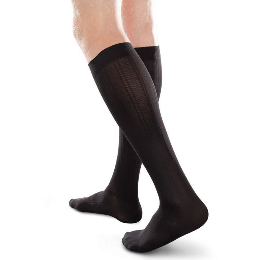 Men Therafirm | Therafirm® Ease Opaque Men'S Knee High 15-20 Mmhg