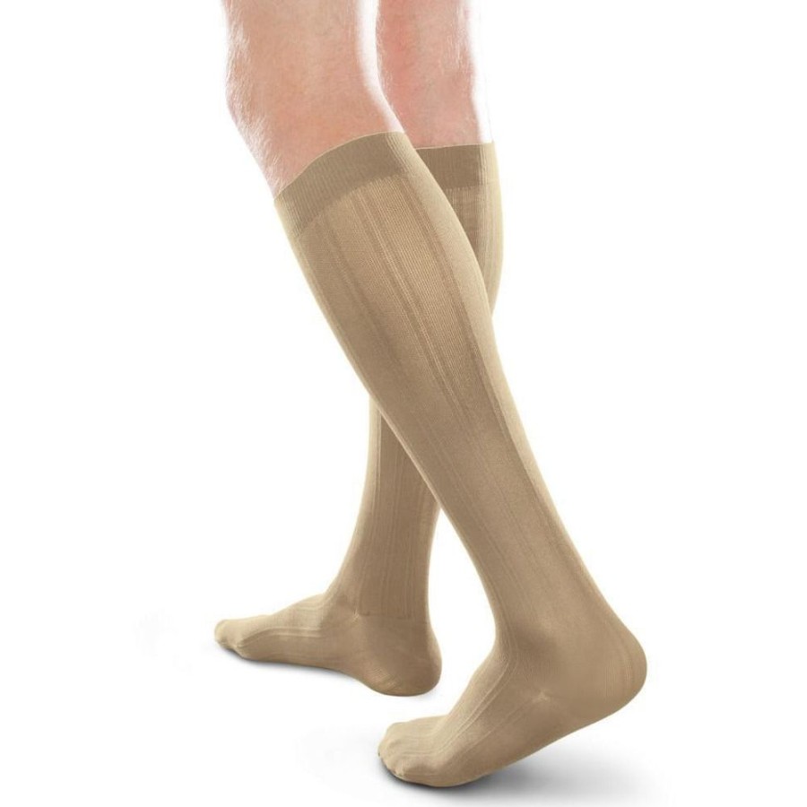 Men Therafirm | Therafirm® Ease Opaque Men'S Knee High 15-20 Mmhg