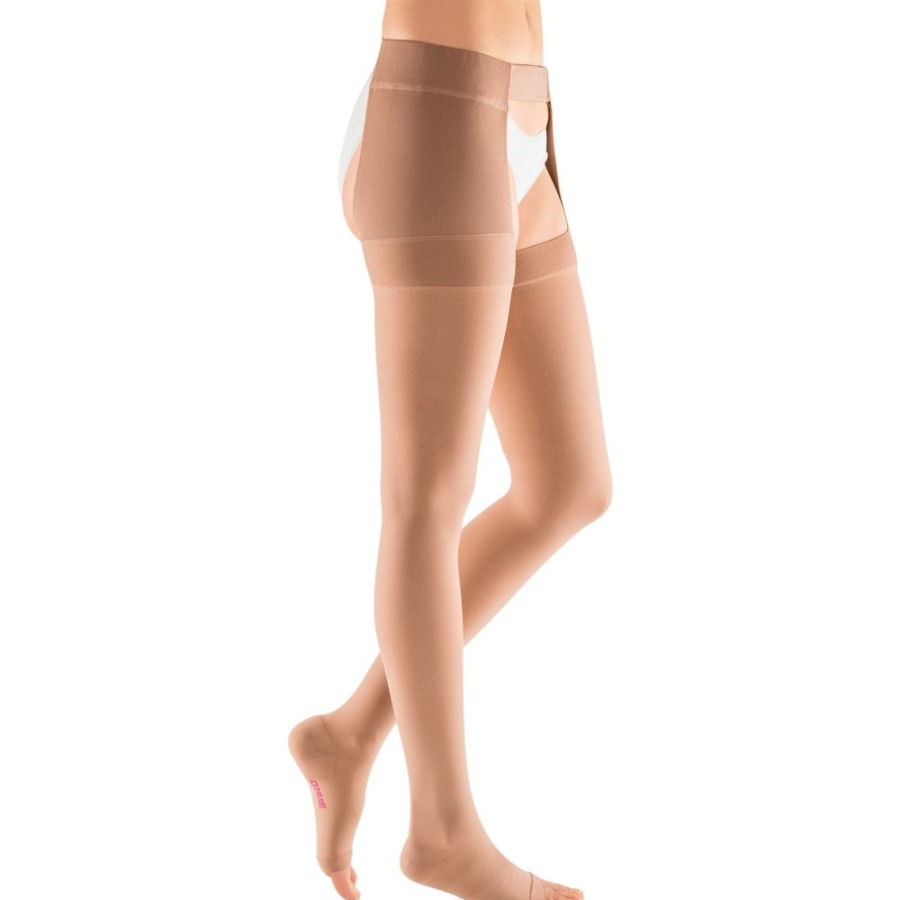 Chaps Mediven | Mediven Plus Thigh High 40-50 Mmhg, Open Toe W/ Waist Attachment