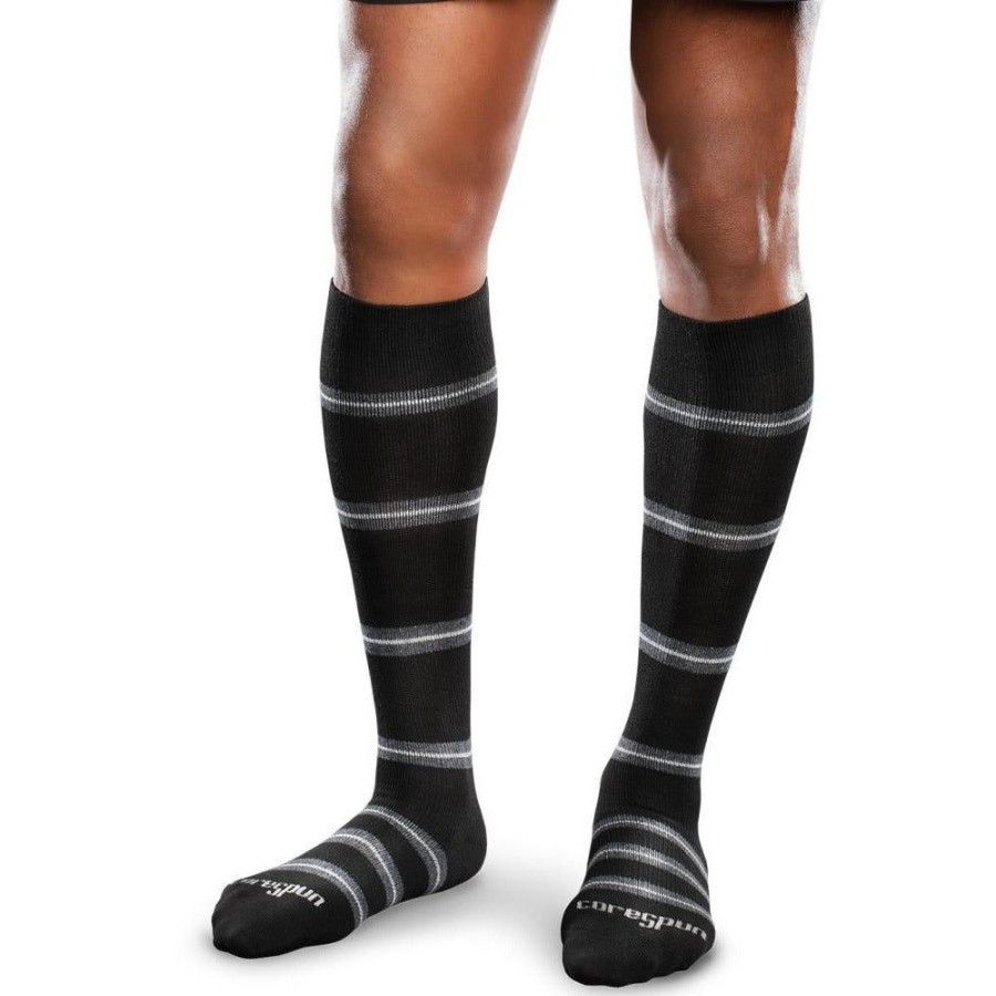 Travel Socks & Stockings Therafirm | Therafirm® Core-Spun Knee High 15-20 Mmhg, Patterned