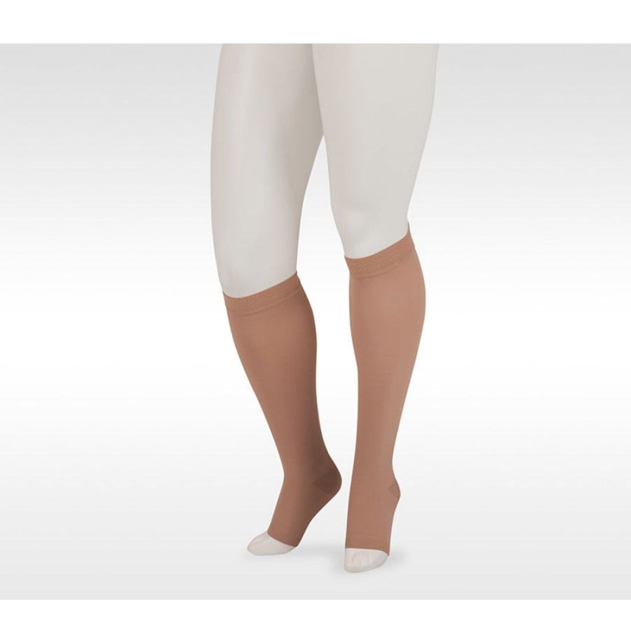 Knee High W/ Silicone Juzo | Juzo Dynamic Max Knee High 20-30 Mmhg W/ 3.5 Cm Silicone Band, Open Toe