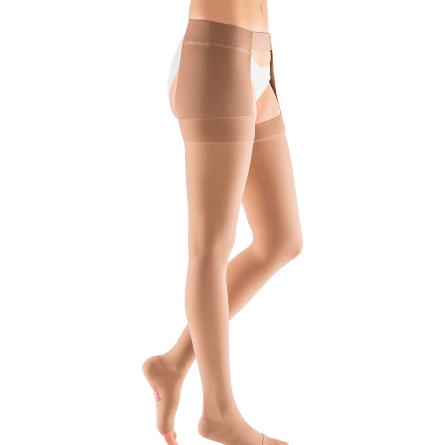 Chaps Mediven | Mediven Plus Thigh High 20-30 Mmhg, Open Toe W/ Waist Attachment