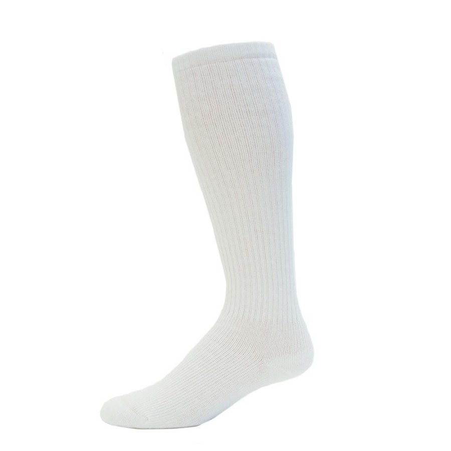 Men Actifi | Actifi Truly Soft 8-15 Mmhg Diabetic Knee High Socks White