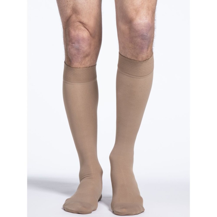 Wide & Full Calf Sigvaris | Sigvaris Cotton Women'S Knee High 20-30 Mmhg W/ Silicone Band Grip Top