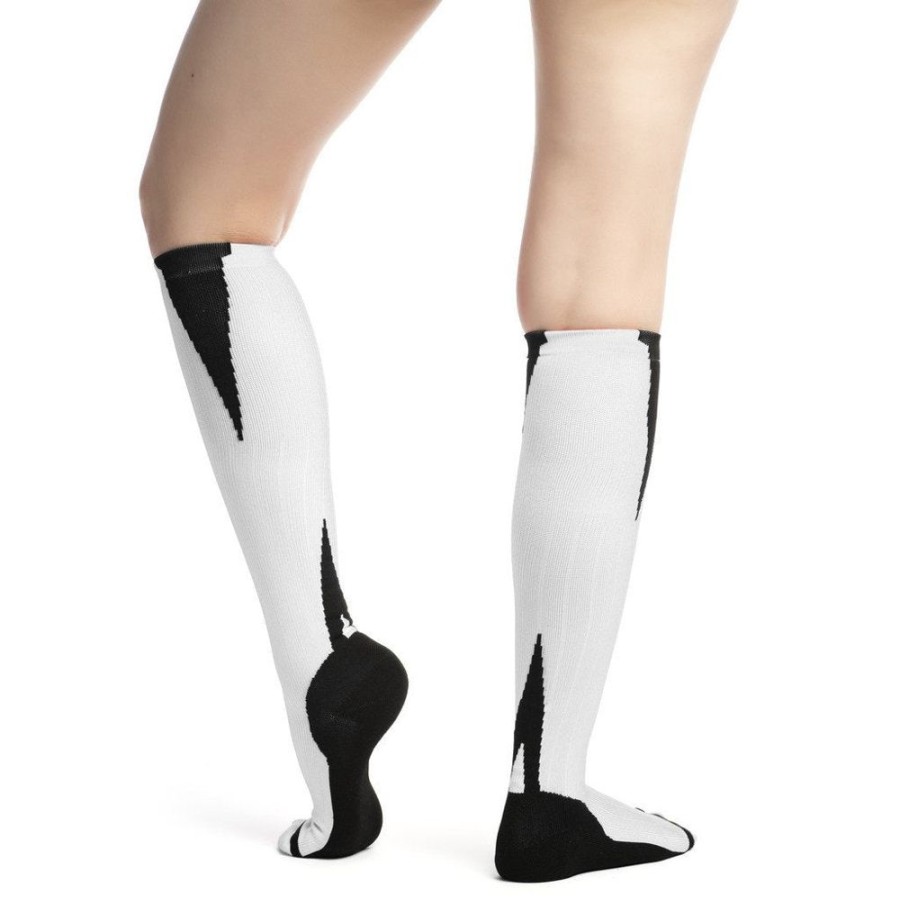 Men EvoNation | Evonation Athletic 15-20 Mmhg Compression Socks White