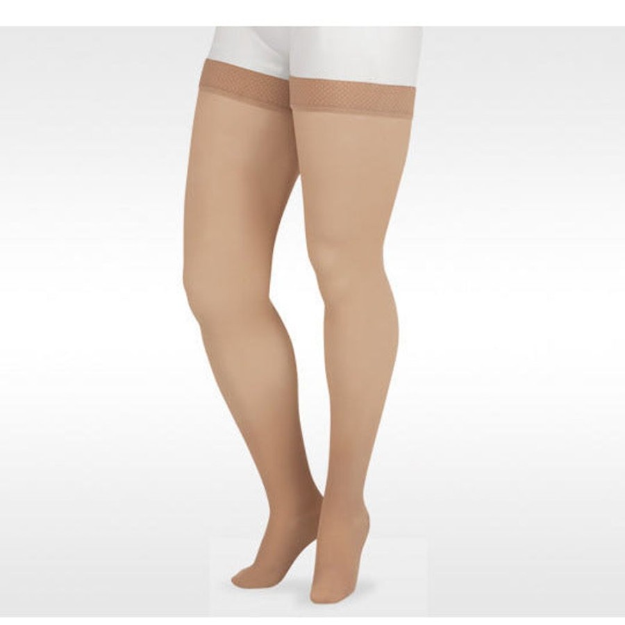 Wide & Full Calf Juzo | Juzo Soft Thigh High 20-30 Mmhg W/ Silicone Band