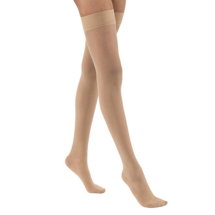 Wide & Full Calf Jobst | Jobst® Ultrasheer Women'S Thigh High 15-20 Mmhg W/ Silicone Dot Top Band