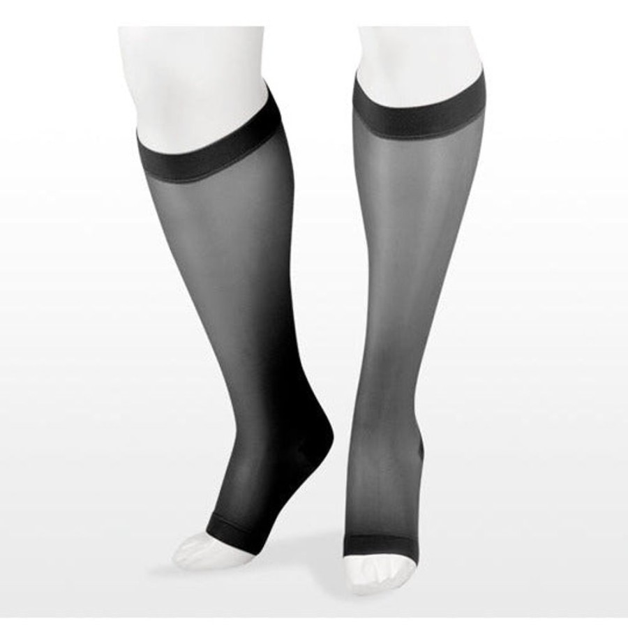 Wide & Full Calf Juzo | Juzo Naturally Sheer Knee High 15-20 Mmhg, Open Toe