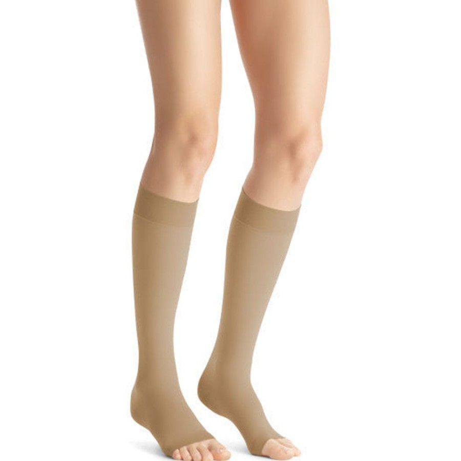 Wide & Full Calf Jobst | Jobst® Opaque Women'S Knee High 30-40 Mmhg, Open Toe