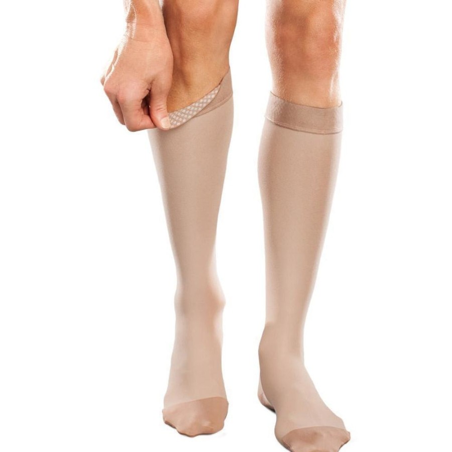 Knee High W/ Silicone Therafirm | Therafirm® Ease Opaque Knee High 20-30 Mmhg W/ Silicone Band