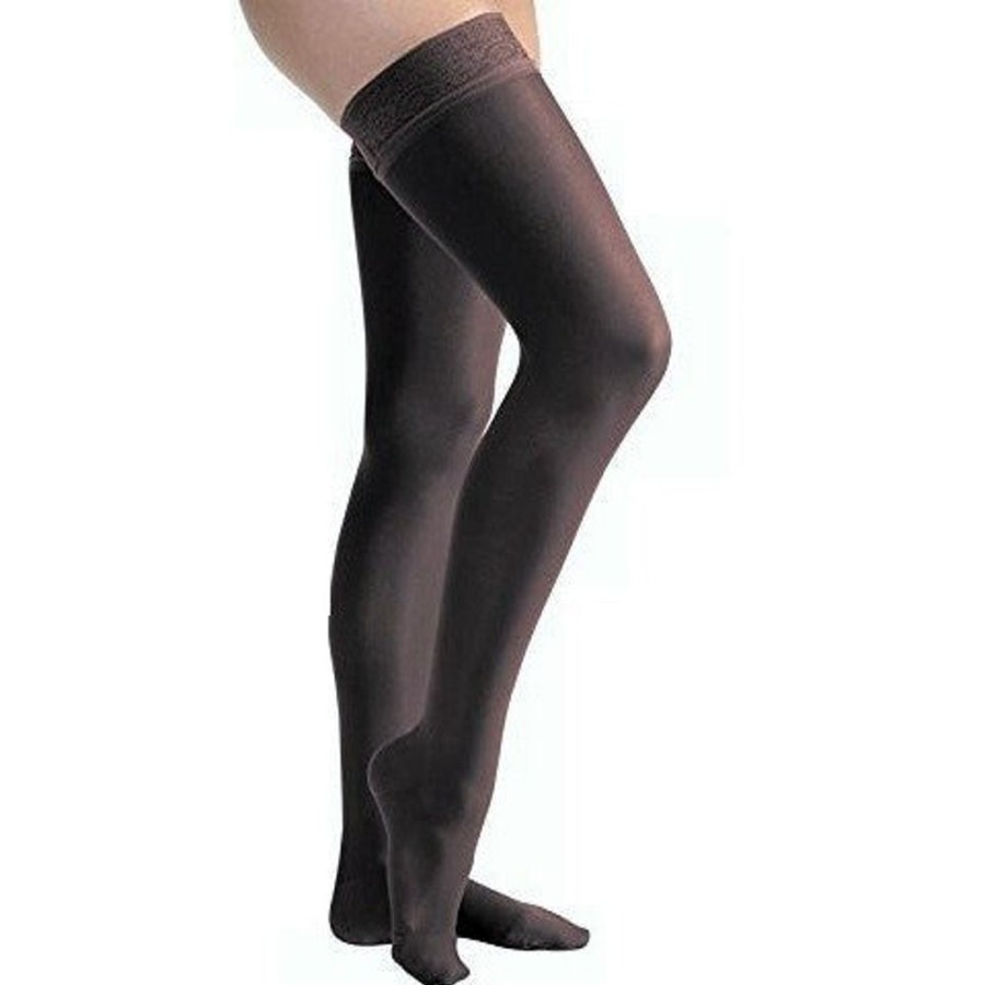 Wide & Full Calf Jobst | Jobst® Ultrasheer Women'S Thigh High 15-20 Mmhg W/ Lace Silicone Top Band