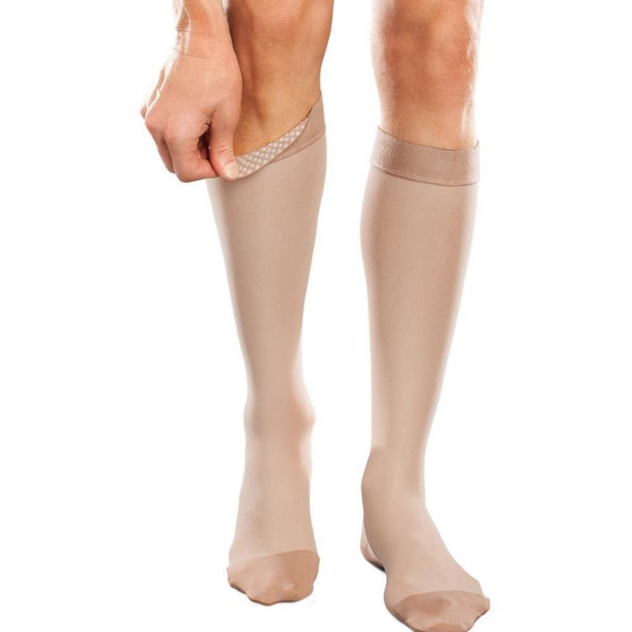 Knee High W/ Silicone Therafirm | Therafirm® Ease Opaque Knee High 30-40 Mmhg W/ Silicone Band