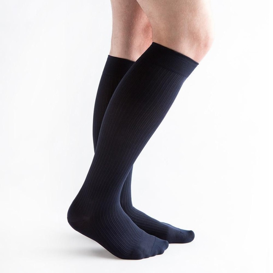 Men Venactive | Venactive Men'S Classic Rib 20-30 Mmhg Compression Sock