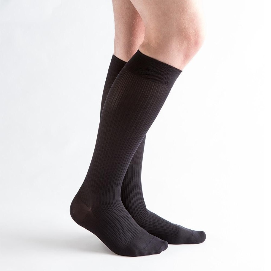 Men Venactive | Venactive Men'S Classic Rib 20-30 Mmhg Compression Sock