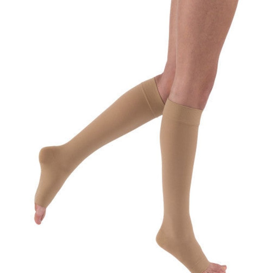 Men Jobst | Jobst® Relief Knee High 20-30 Mmhg W/ Silicone Top Band, Open Toe