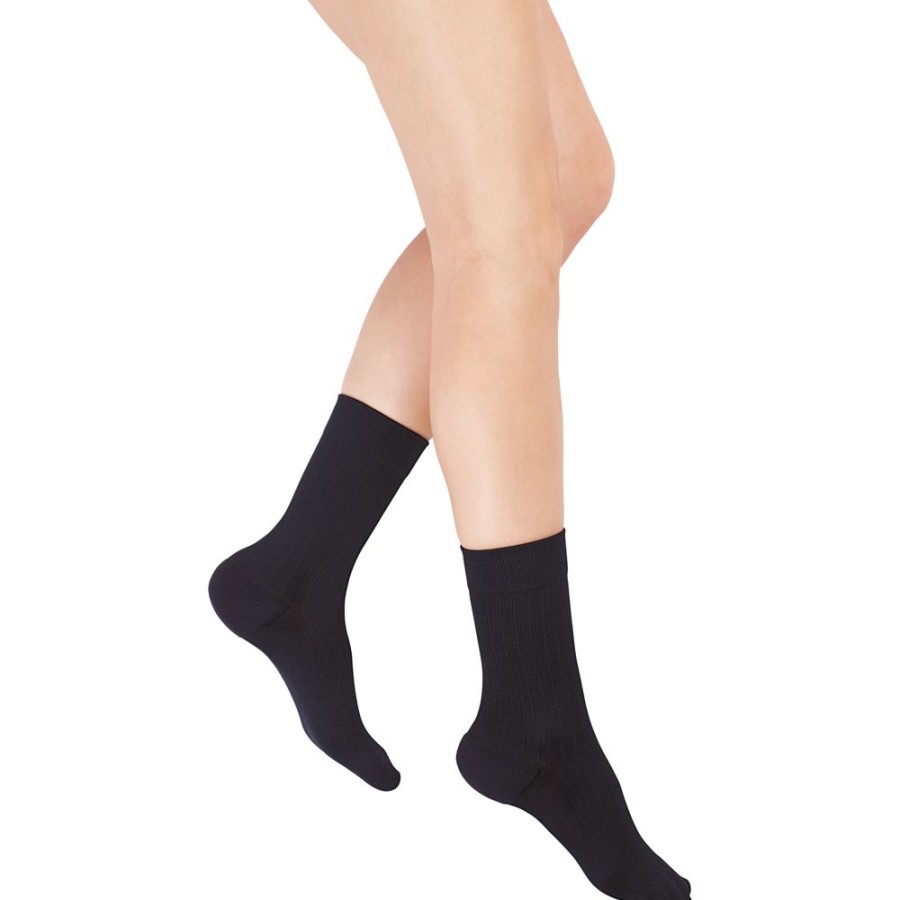 Men Rejuva | Rejuva® Freedom Crew Compression Sock Black