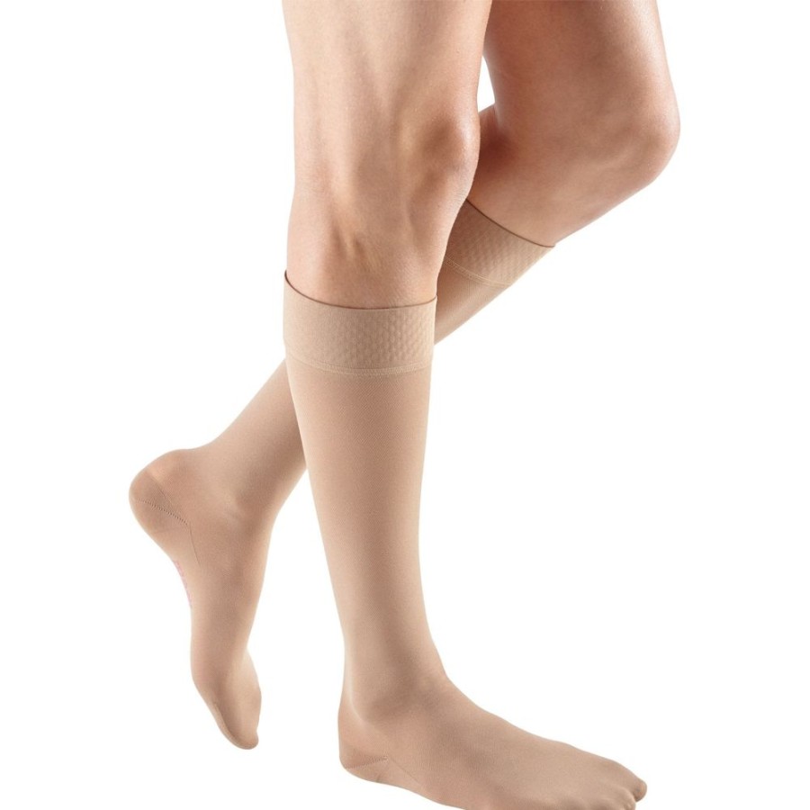 Wide & Full Calf Mediven | Mediven Plus Knee High 30-40 Mmhg W/ Silicone Beaded Top Band