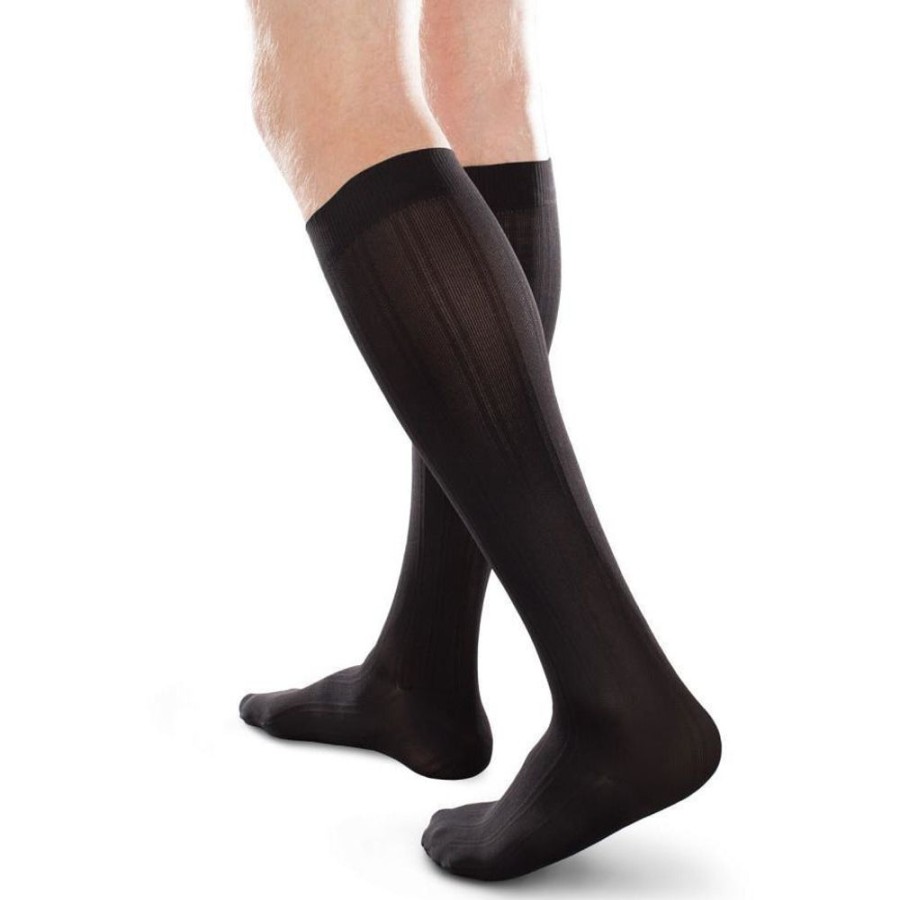 Men Therafirm | Therafirm® Ease Opaque Men'S Knee High 30-40 Mmhg