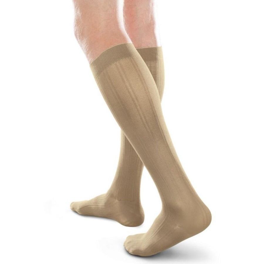 Men Therafirm | Therafirm® Ease Opaque Men'S Knee High 20-30 Mmhg