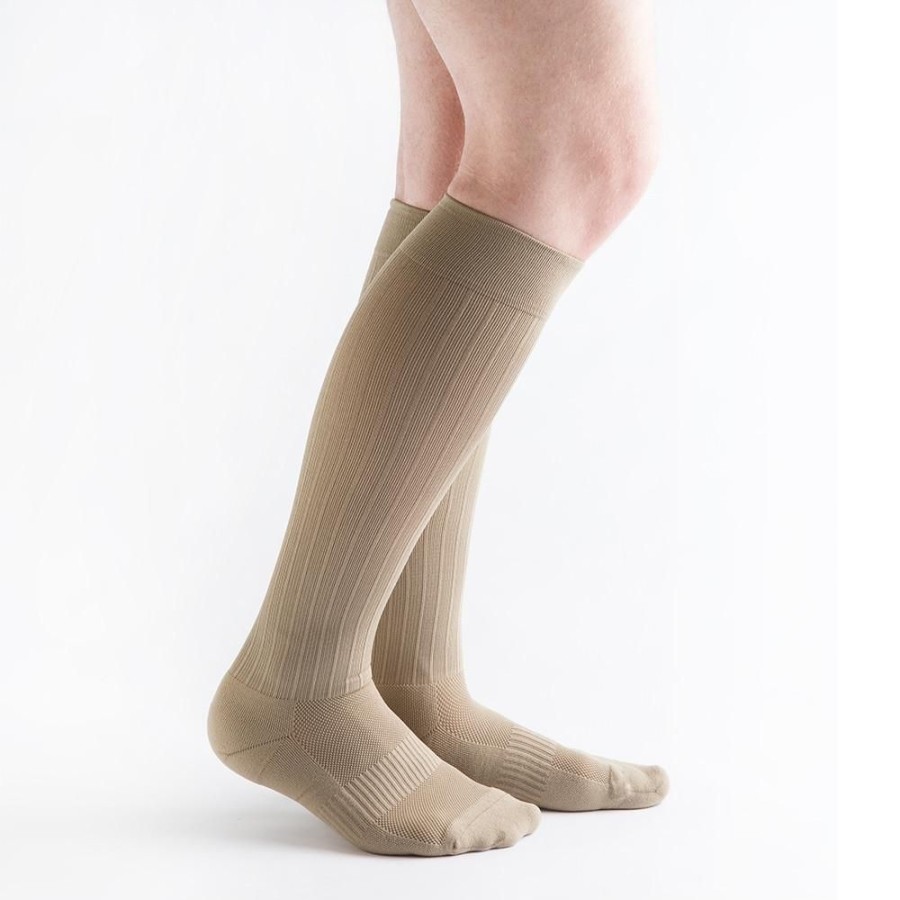 Men Venactive | Venactive Men'S Cushion Rib 20-30 Mmhg Compression Sock