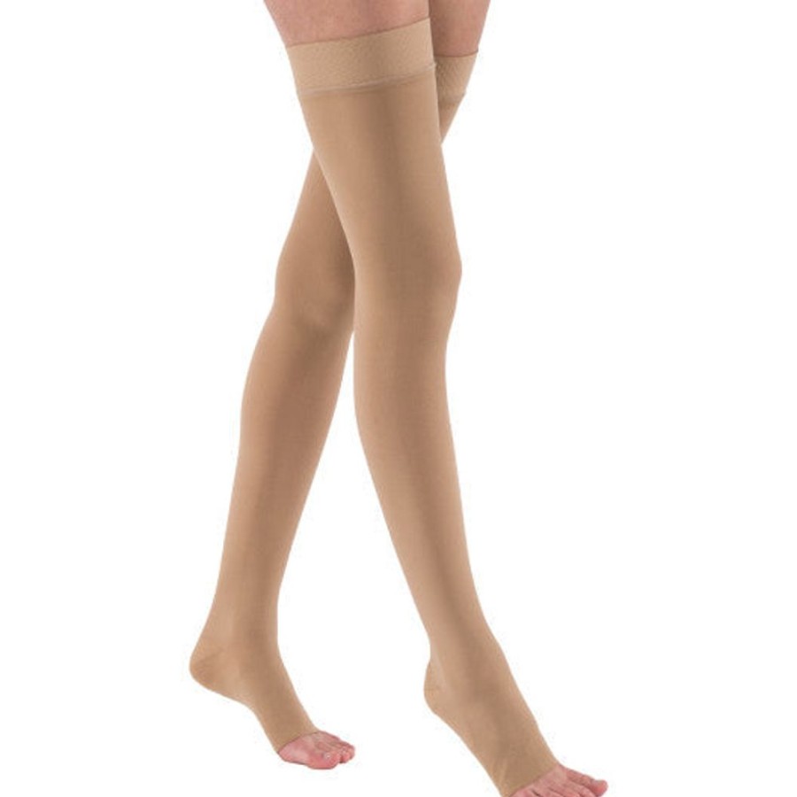 Men Jobst | Jobst® Relief Thigh High 20-30 Mmhg W/ Silicone Top Band, Open Toe